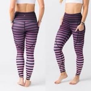 Ziya-Purple Ombré Stripe Pocket Light n Tight